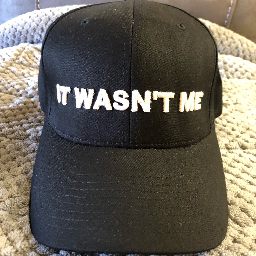 Vintage 1990 Ambiguous - It Wasn’t Me Flex Fit Hat L/XL-.NWOT/NEW